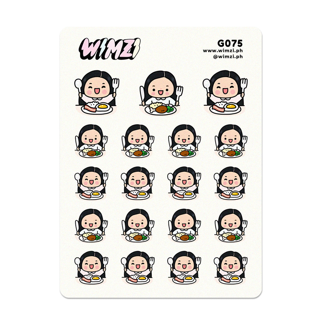 Breakfast Meal Time Planner Stickers