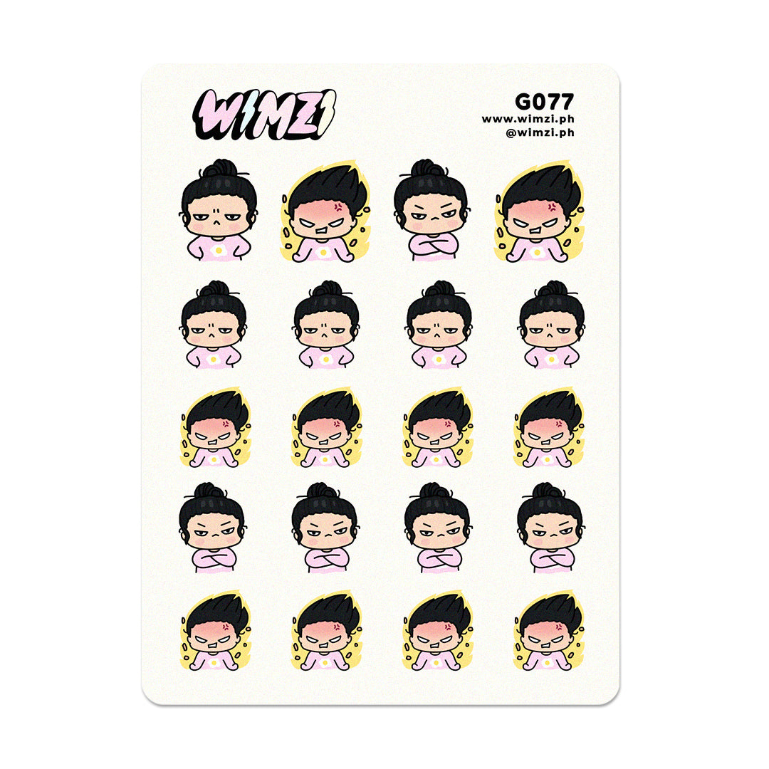 Angry Girl Planner Stickers