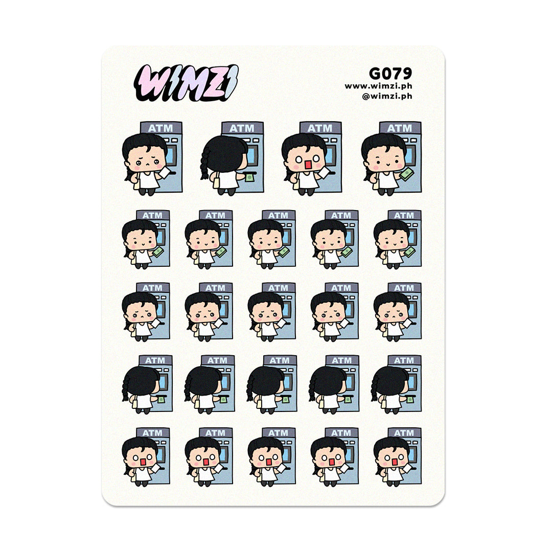 ATM Cash Withdrawal Planner Stickers