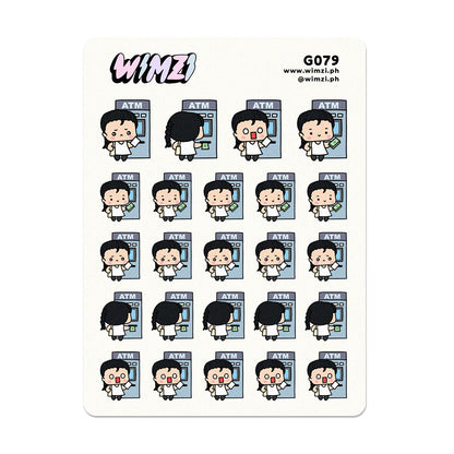 ATM Cash Withdrawal Planner Stickers