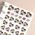 Hug Couple Planner Stickers