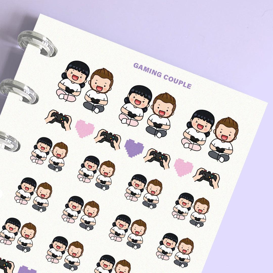 Gaming Couple Planner Stickers