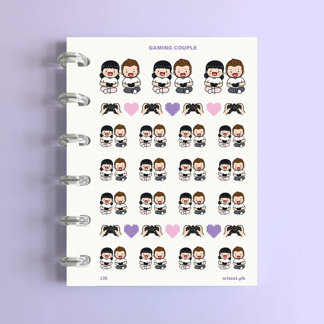 Gaming Couple Planner Stickers