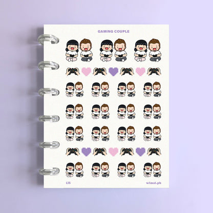 Gaming Couple Planner Stickers