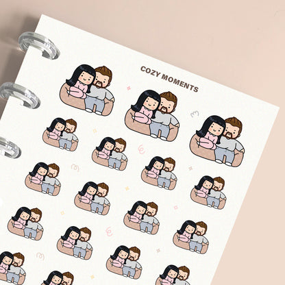 Cozy Moments Couple Planner Stickers