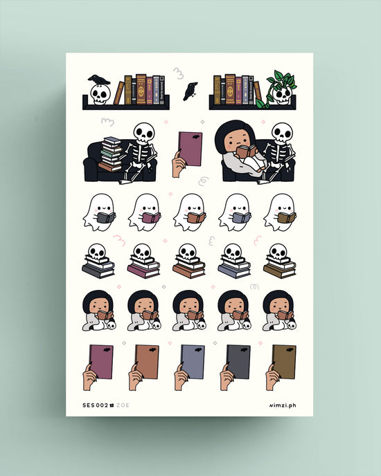Spooky Book Reading Planner Stickers