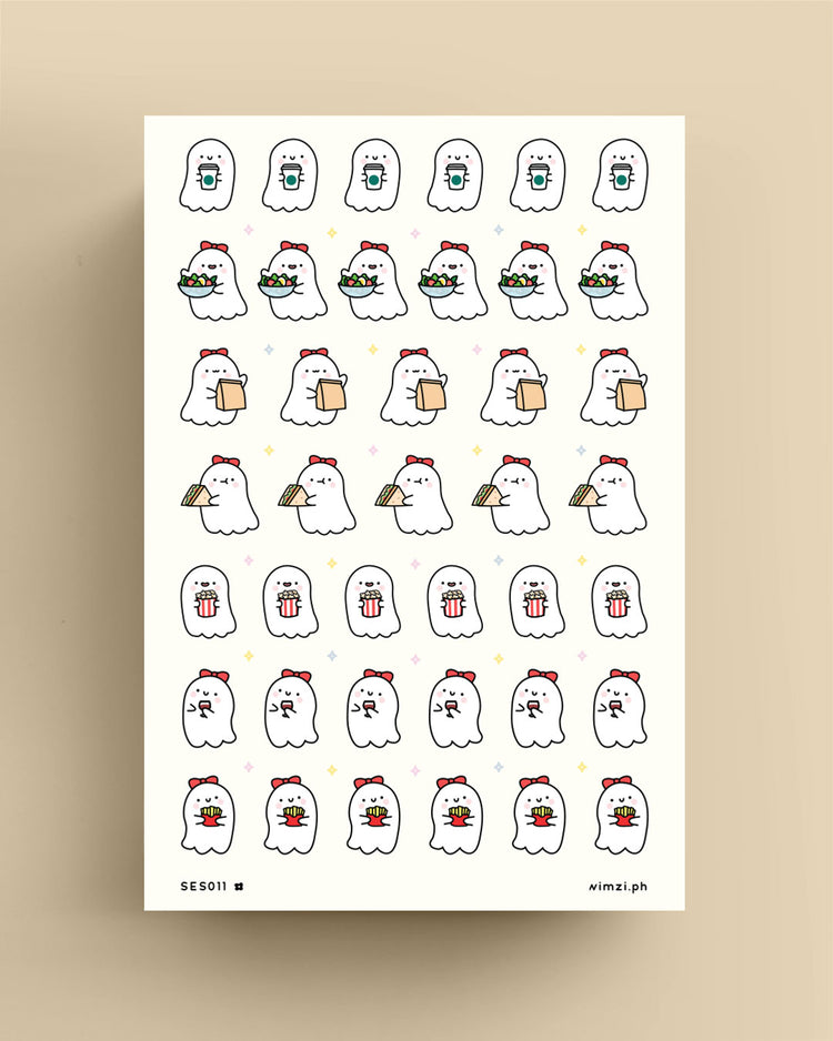 Foodie Ghost Planner Stickers