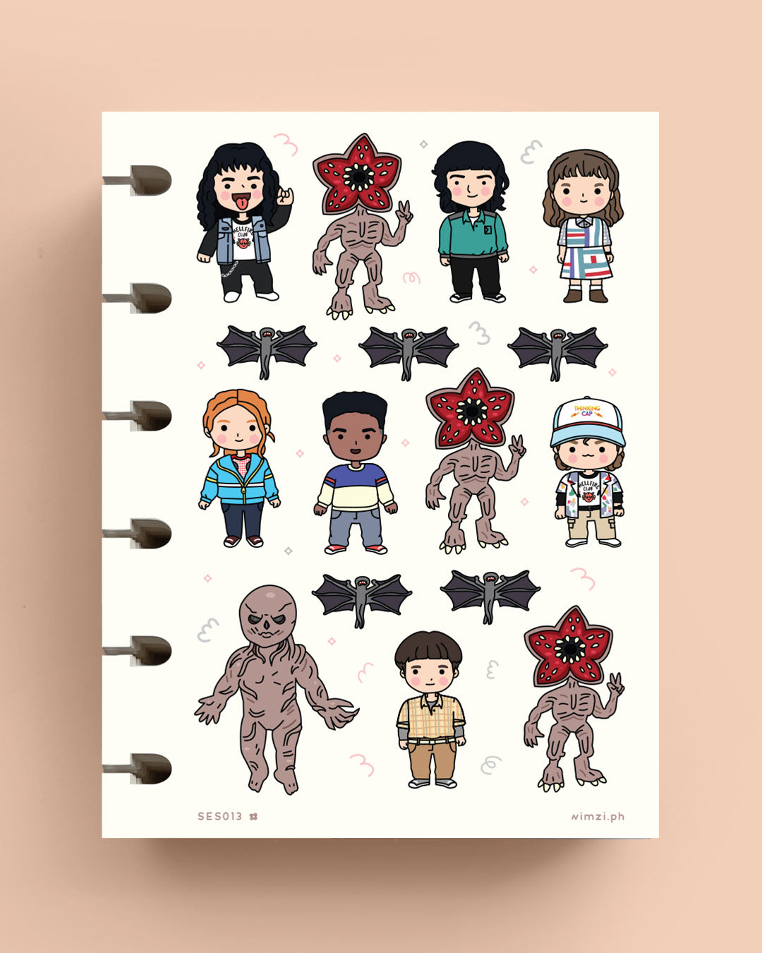 Strang*r Th*ngs Fanart Planner Stickers