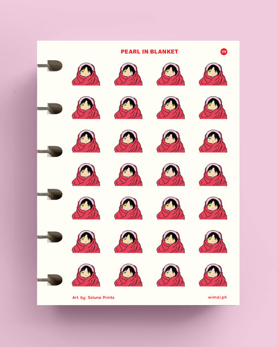 Pearl in Blanket Planner Stickers