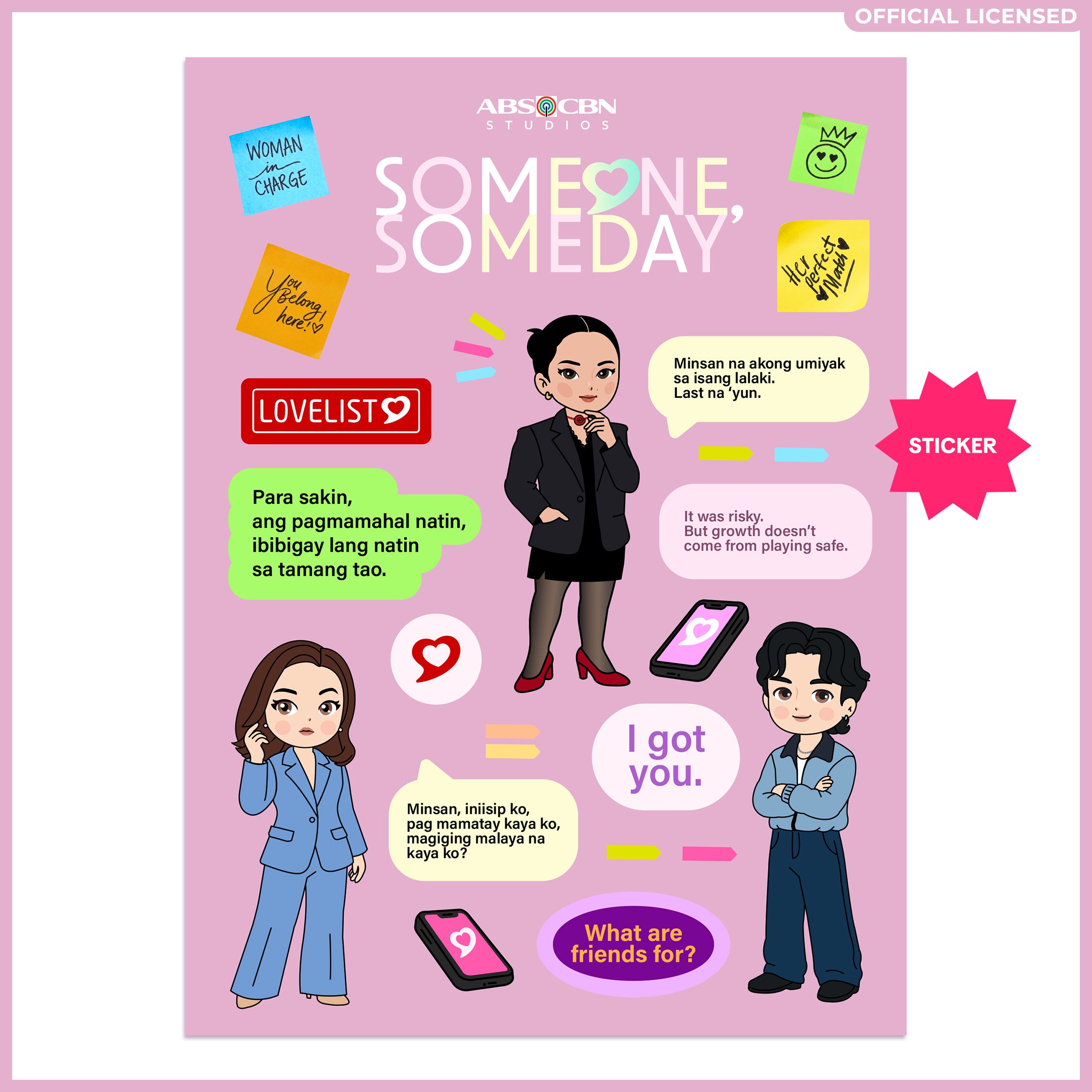 Sticker Sheet - Someone Someday (Wimzi x ABS-CBN Studios)
