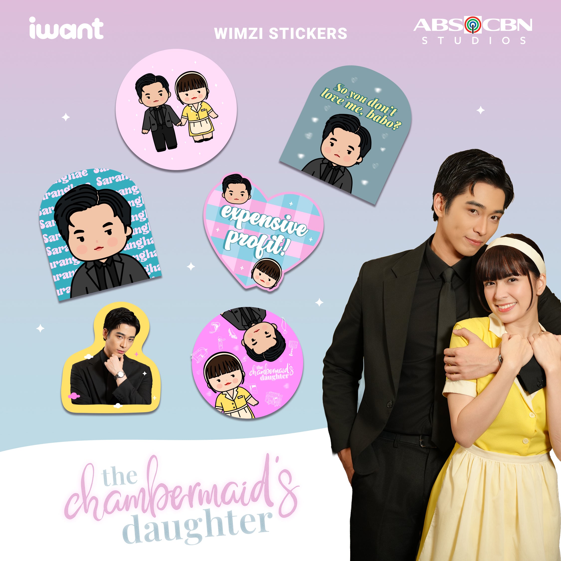 The Chambermaid’s Daughter Official Licensed Stickers Merch iWant ABS-CBN