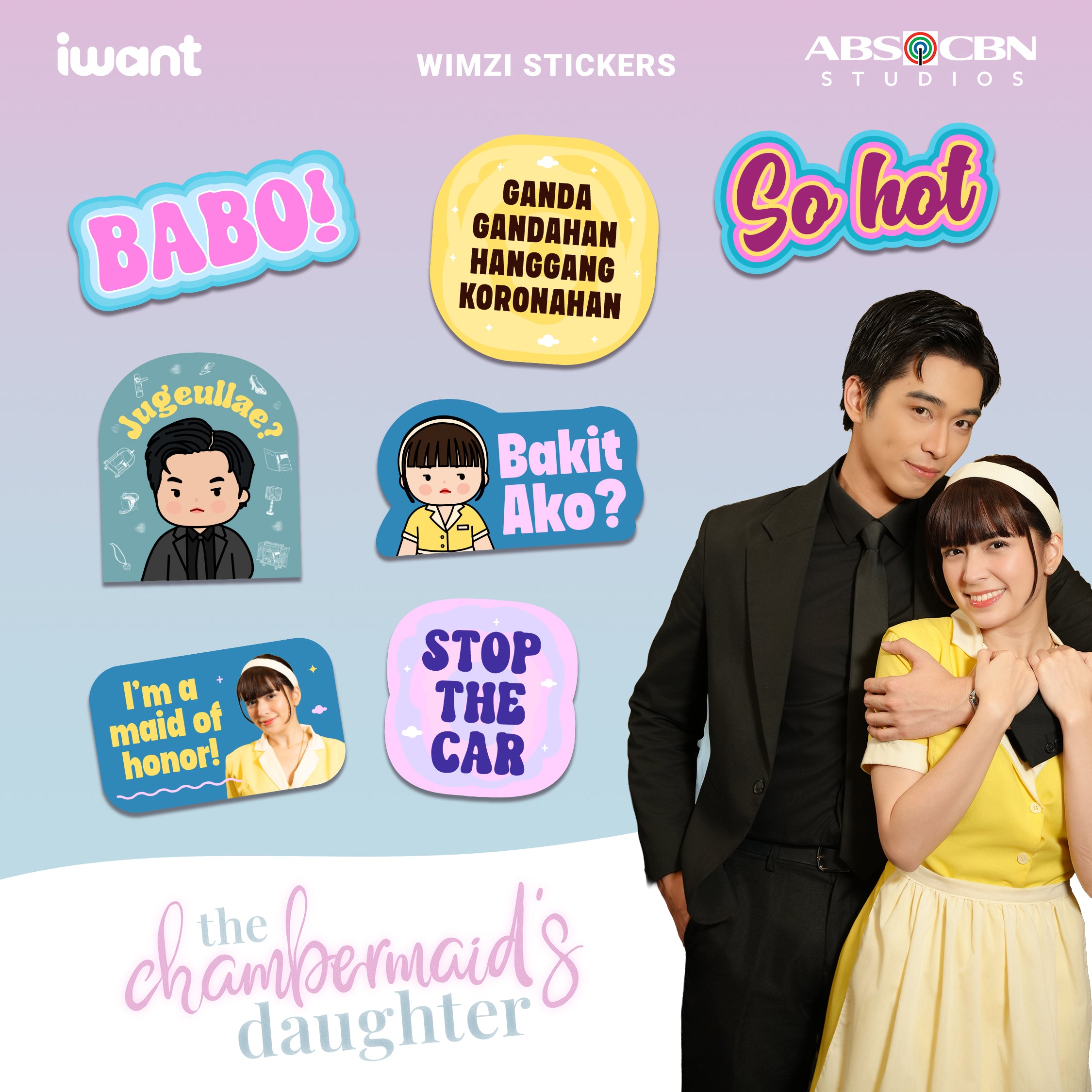 The Chambermaid’s Daughter Official Licensed Stickers Merch iWant ABS-CBN