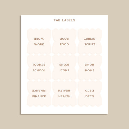 ISB Tab Divider Labels