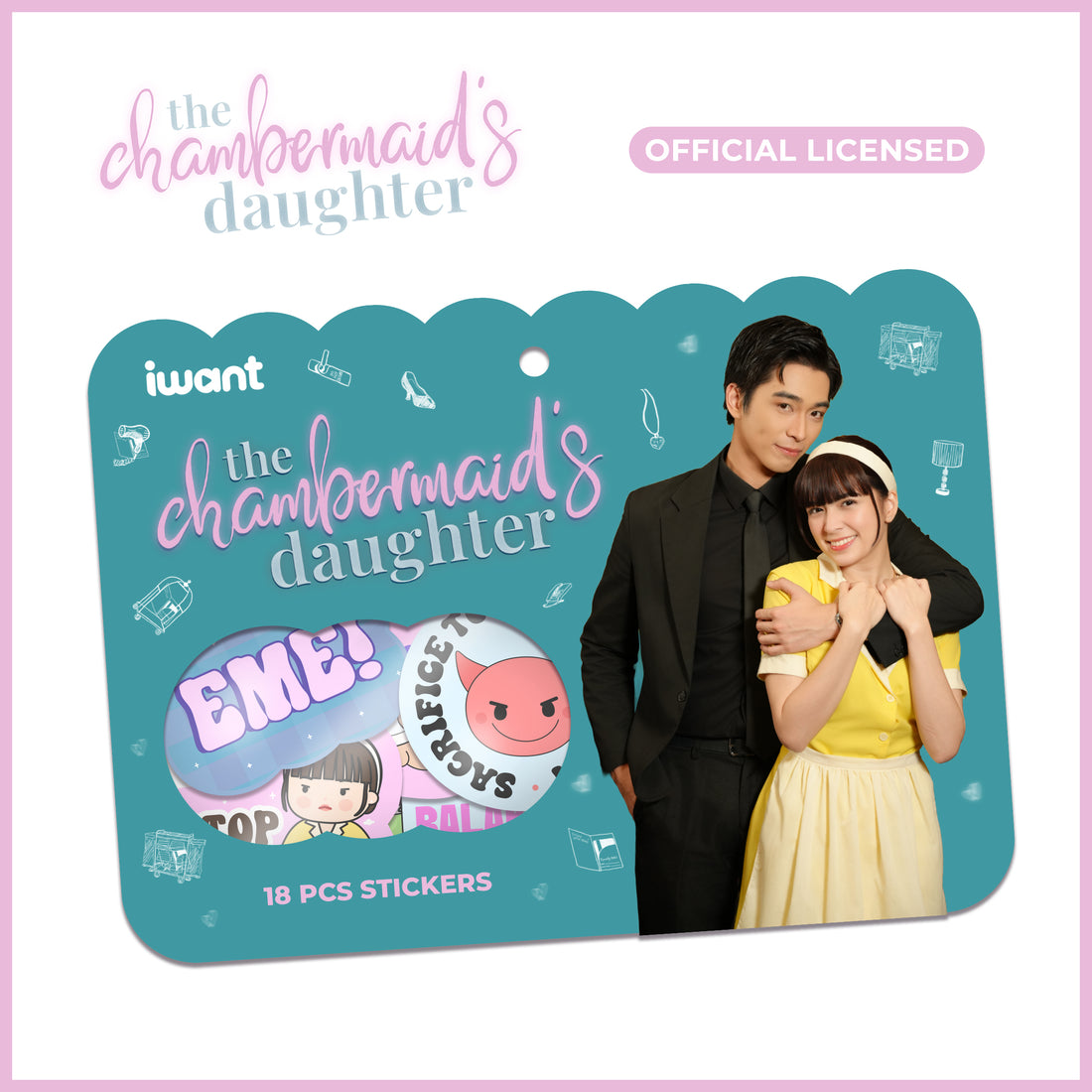 The Chambermaid’s Daughter Official Licensed Sticker Bundle Merch (iWant x ABS-CBN Studios)