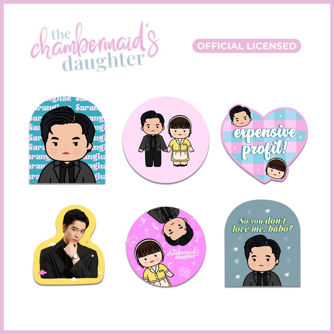 The Chambermaid’s Daughter Official Licensed Sticker Packs Merch (iWant x ABS-CBN Studios)