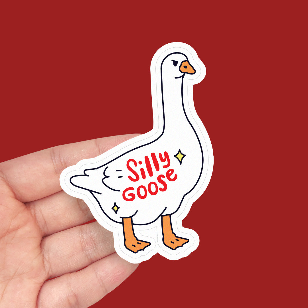 Silly Goose Vinyl Sticker – Wimzi
