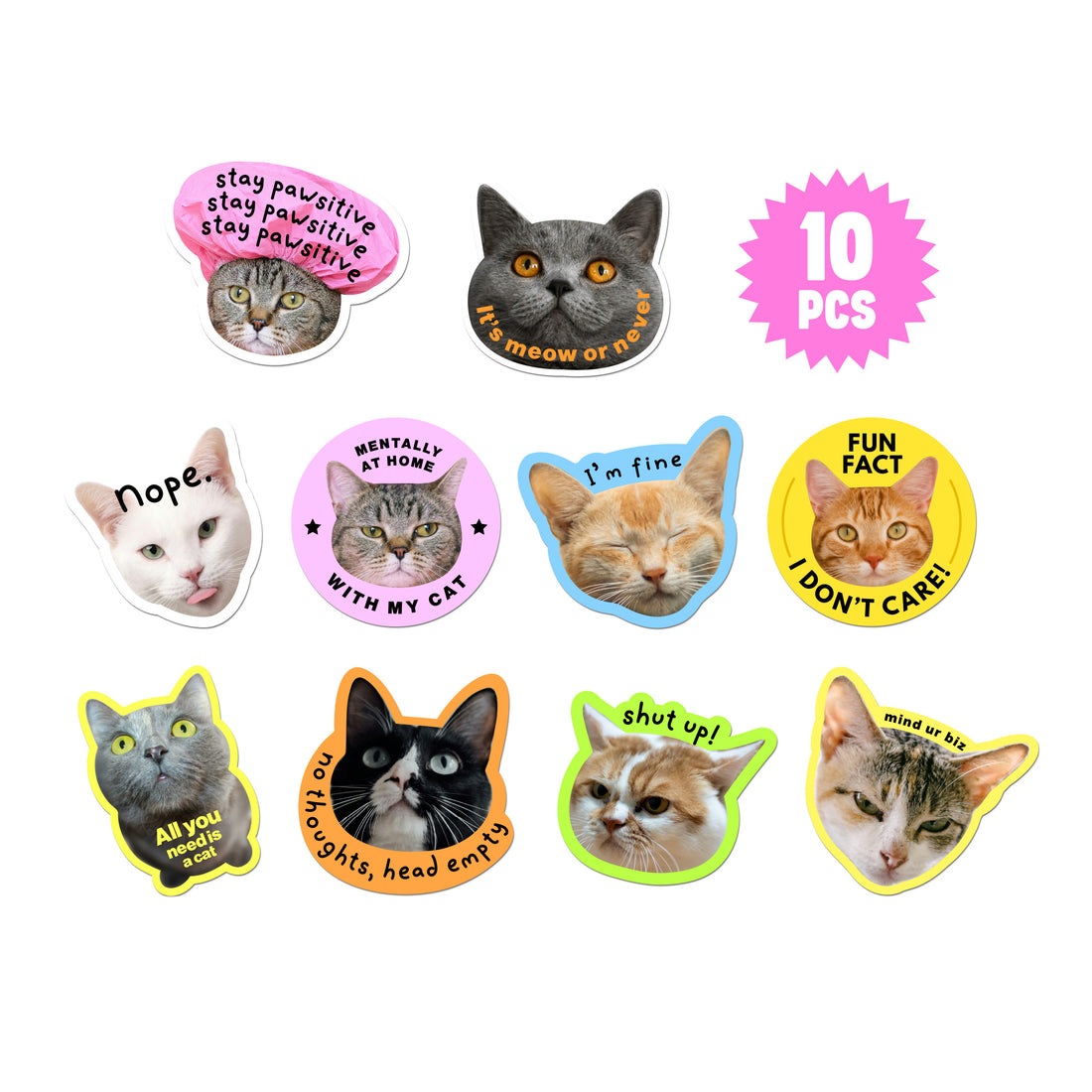 Meow Meow Vinyl Sticker Pack