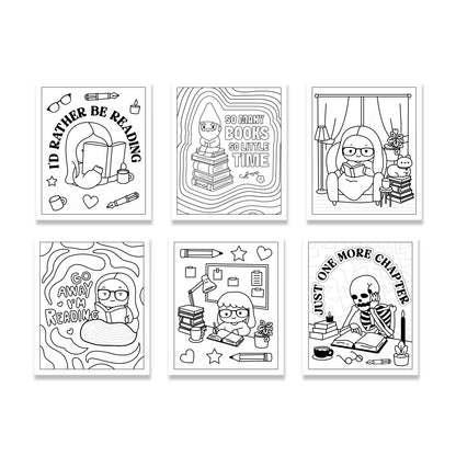 Cute Coloring Book (No. 01 Bookworm)