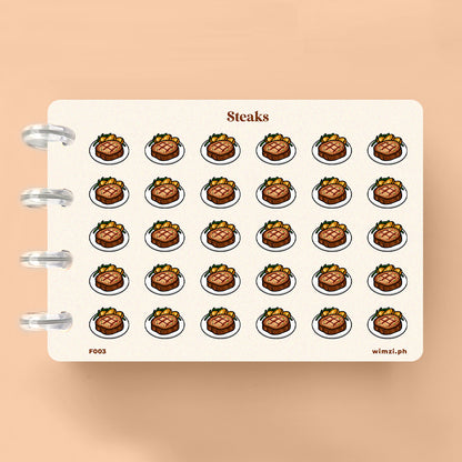 Steak Planner Stickers