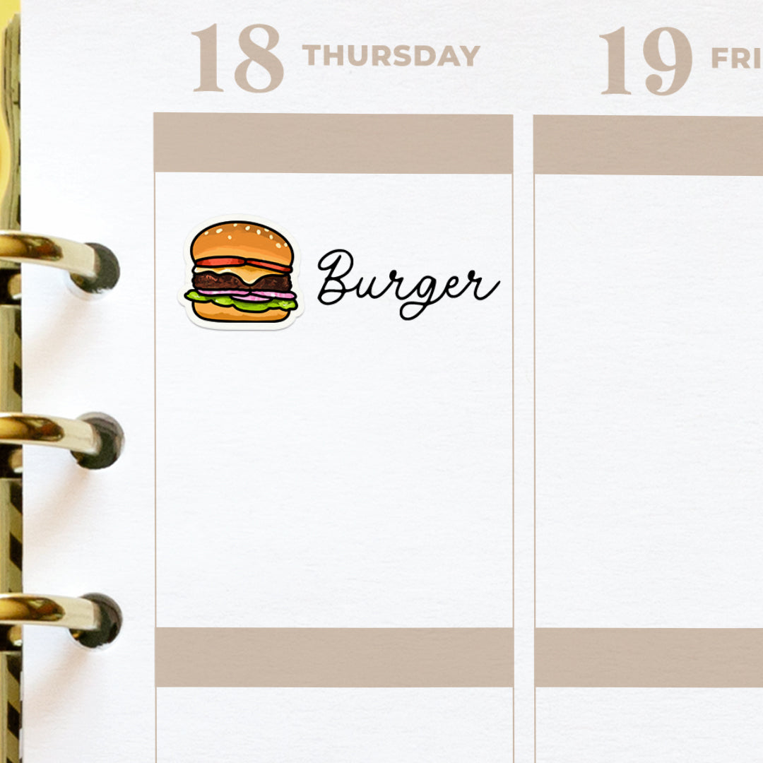 Burgers Planner Stickers