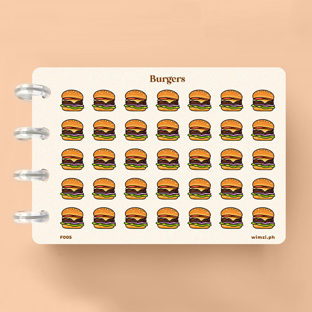 Burgers Planner Stickers