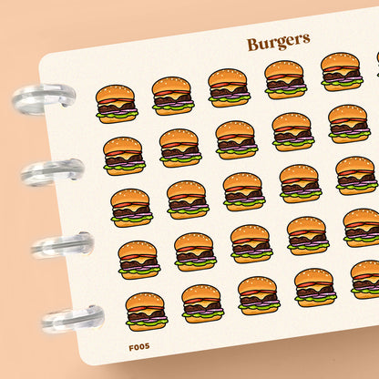 Burgers Planner Stickers