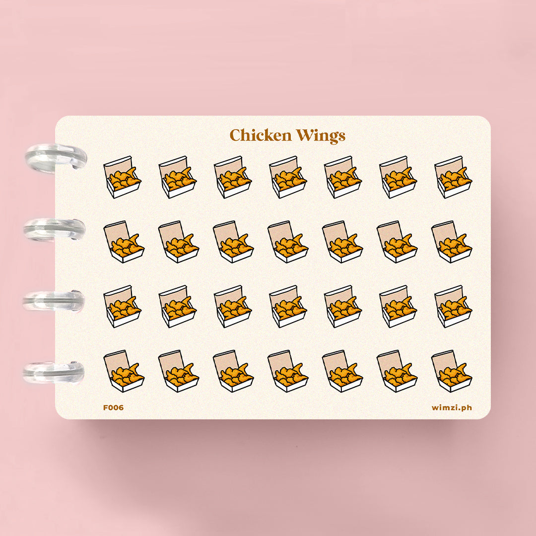 Chicken Wings Planner Stickers