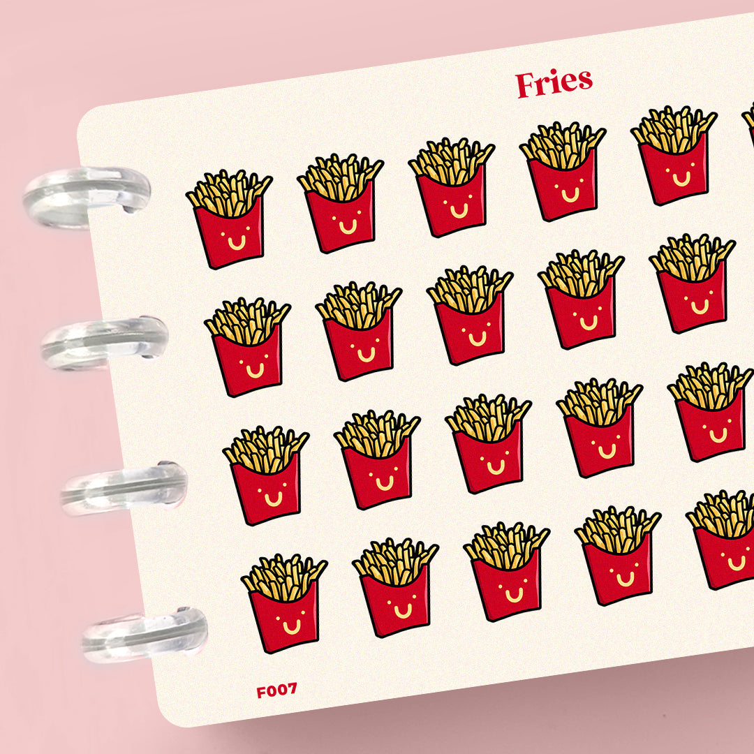 Fries Planner Stickers