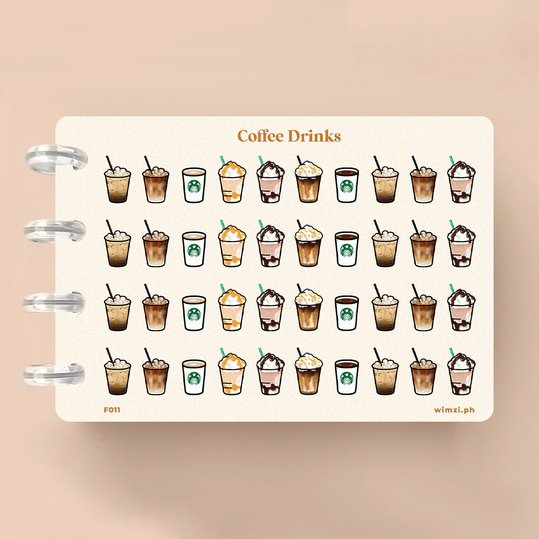 Coffee Drinks Planner Stickers