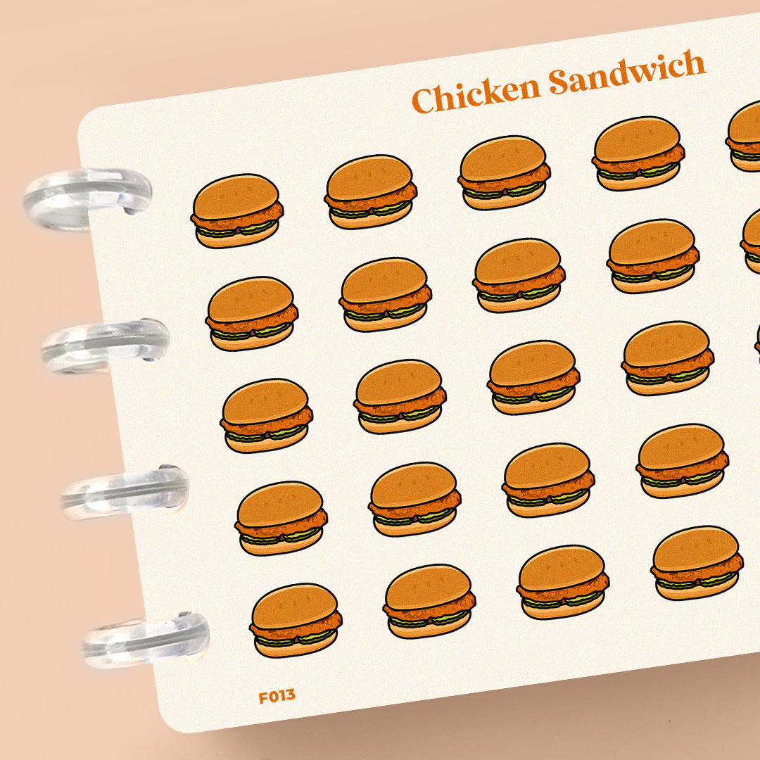 Chicken Sandwich Planner Stickers