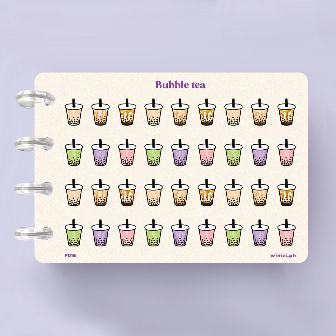 Bubble Tea Planner Stickers