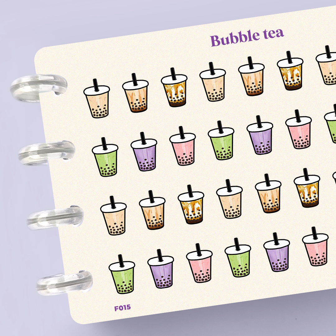 Bubble Tea Planner Stickers