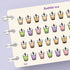 Bubble Tea Planner Stickers