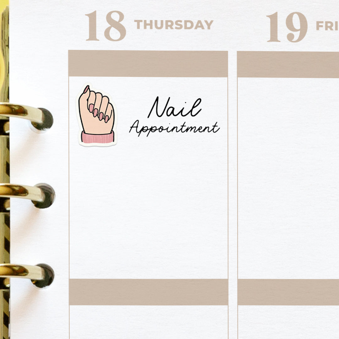 Nail Appointment Planner Stickers