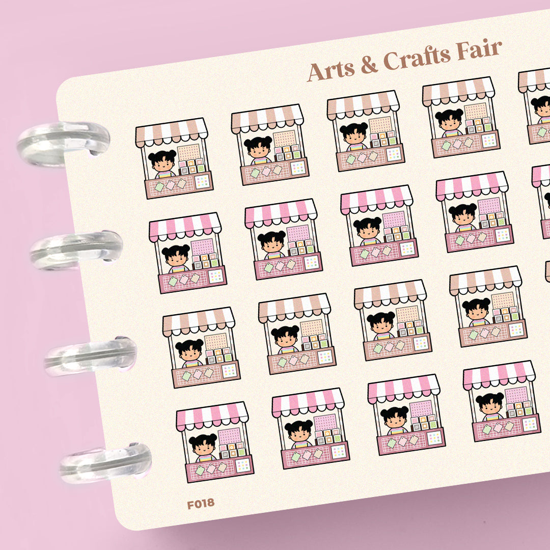 Arts and Crafts Fair Planner Stickers