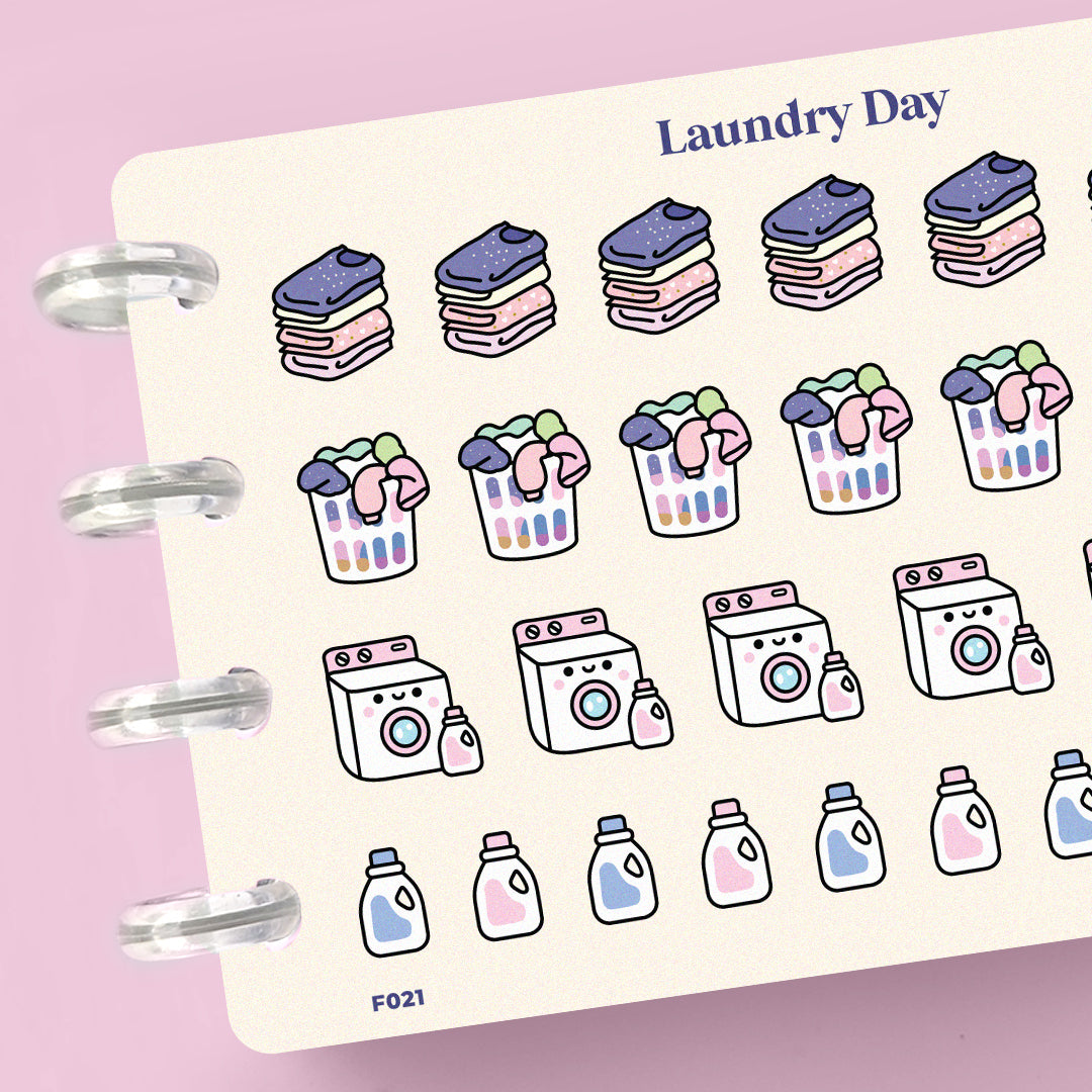 Laundry Day Planner Stickers