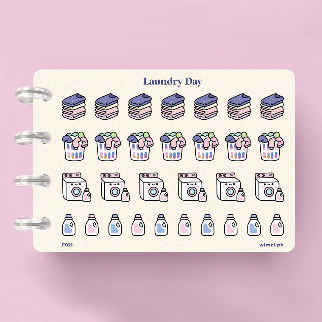 Laundry Day Planner Stickers