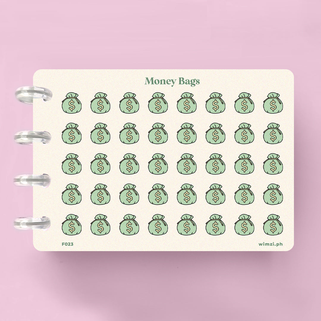 Money Bags Planner Stickers