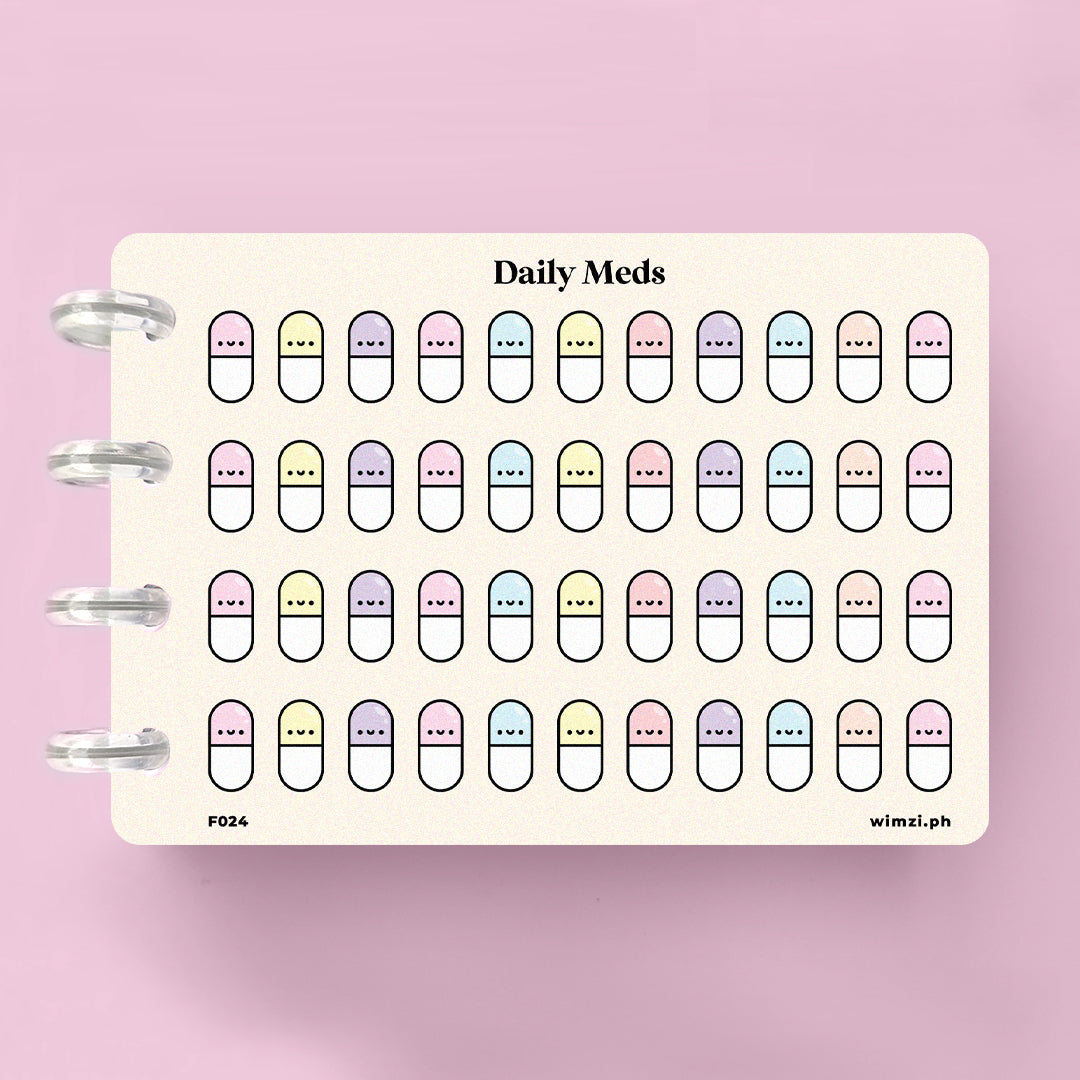 Pills Medicine Planner Stickers