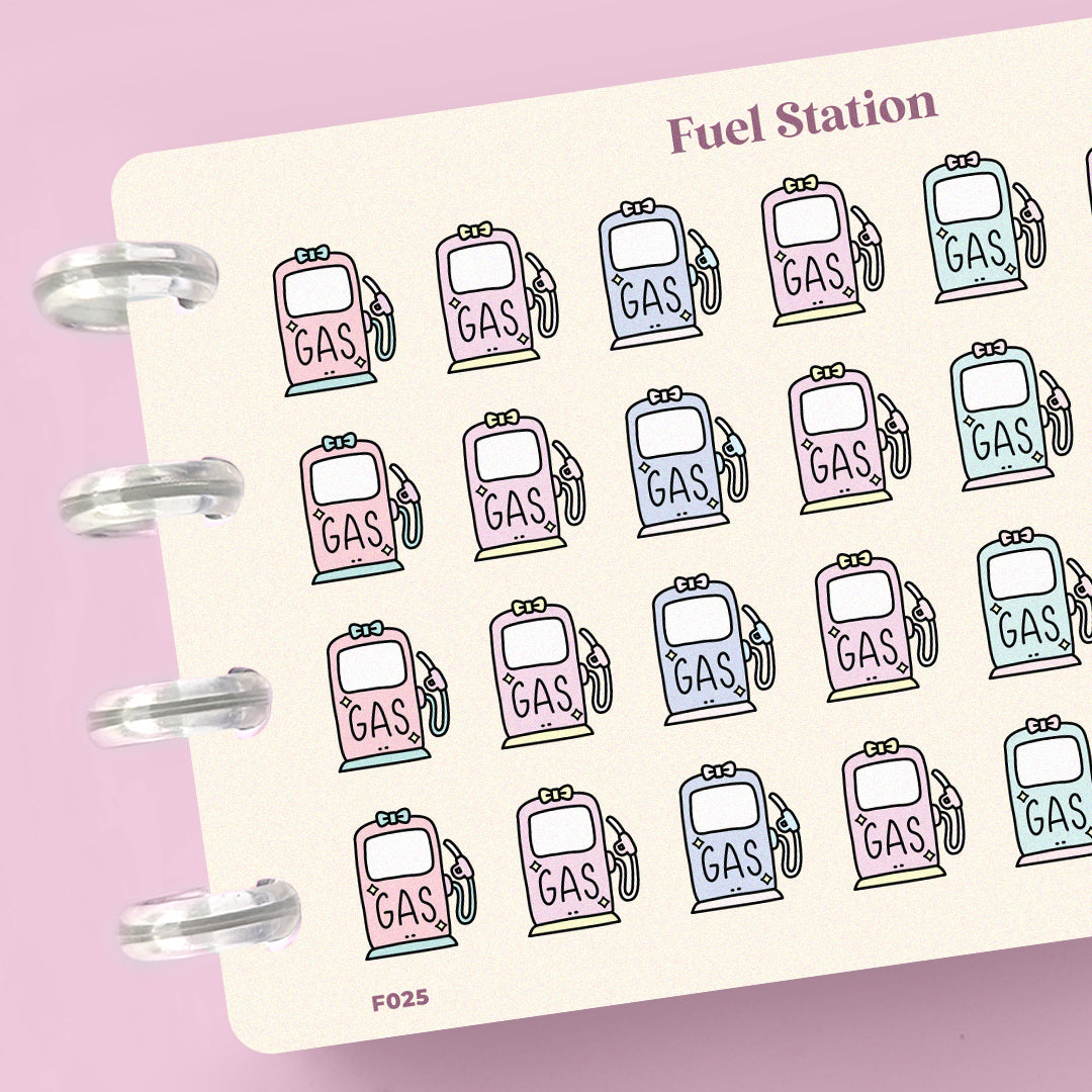 Gas Up Fuel Planner Stickers