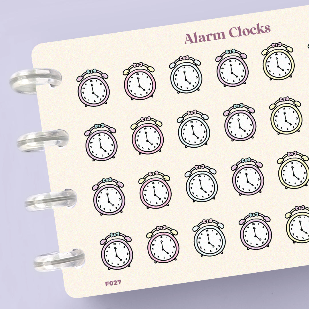 Alarm Clock Planner Stickers