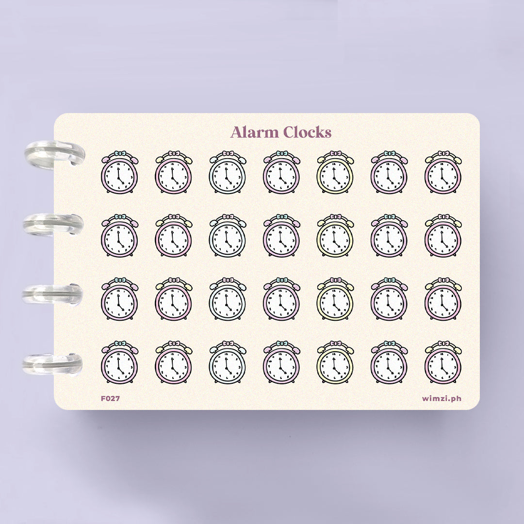 Alarm Clock Planner Stickers