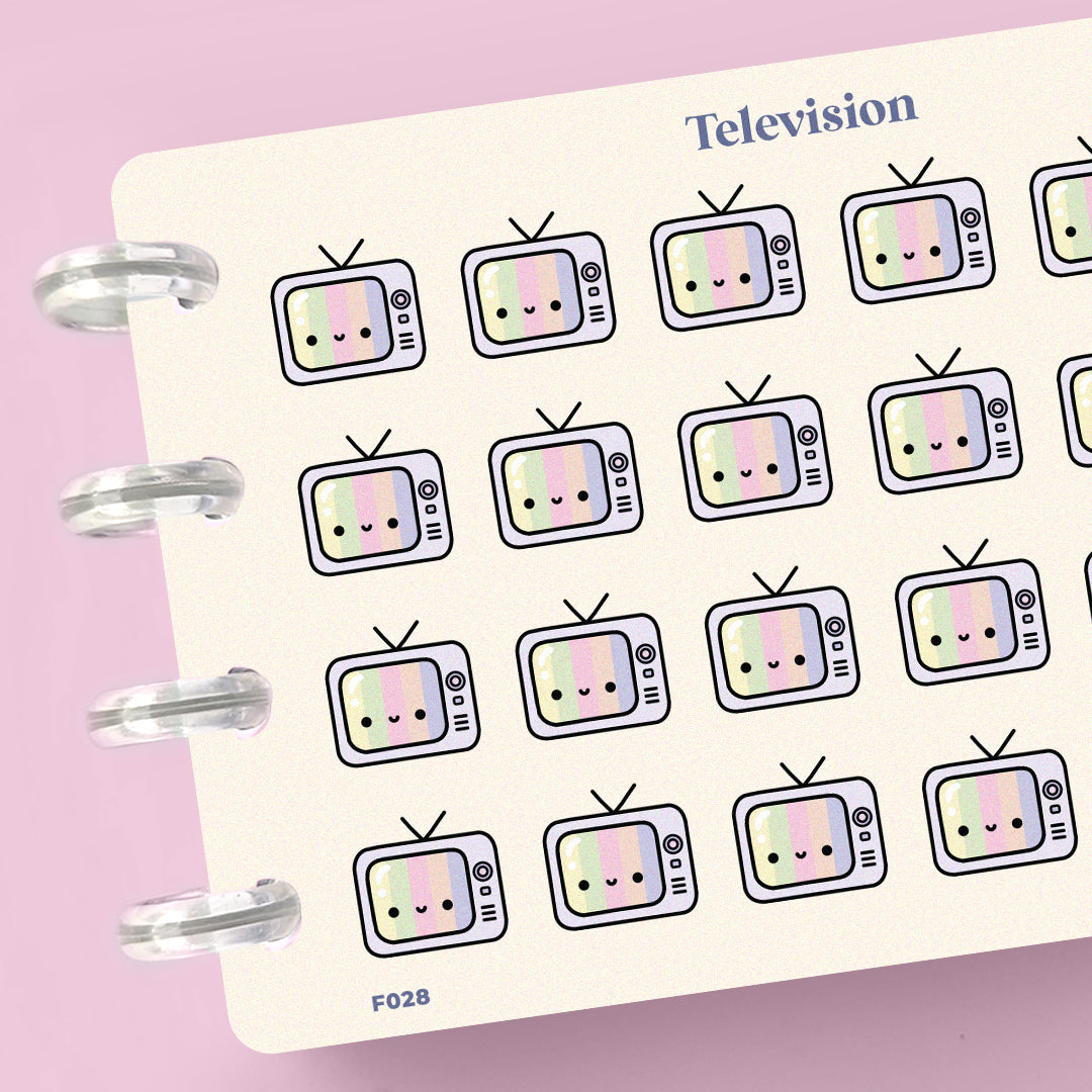 Television Planner Stickers