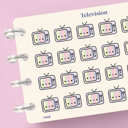 Television Planner Stickers