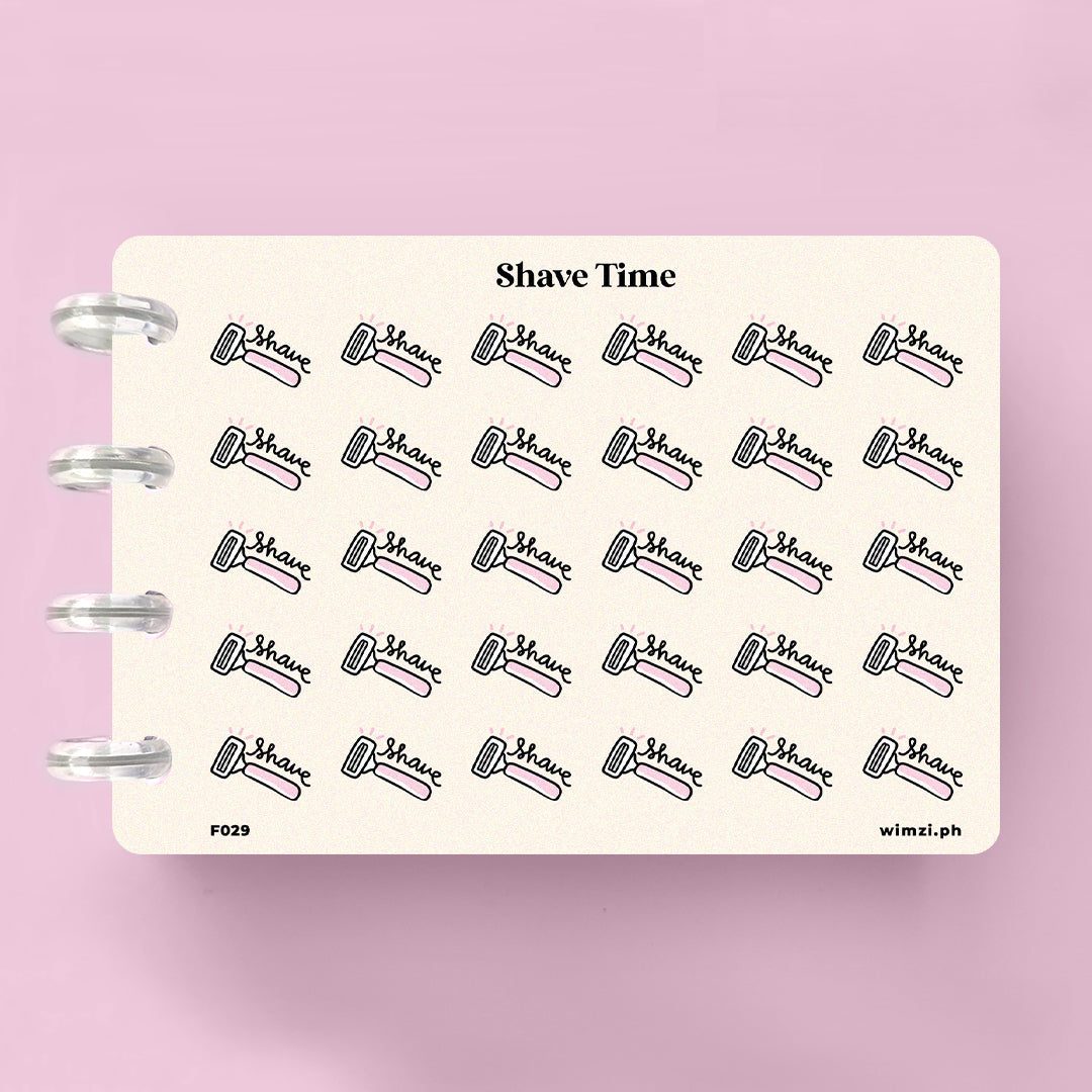 Shave Planner Stickers