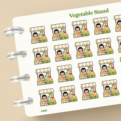 Vegetable Stand Planner Stickers