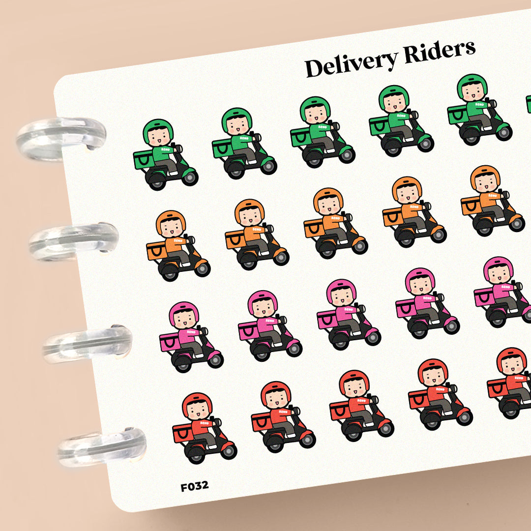 Delivery Riders Planner Stickers