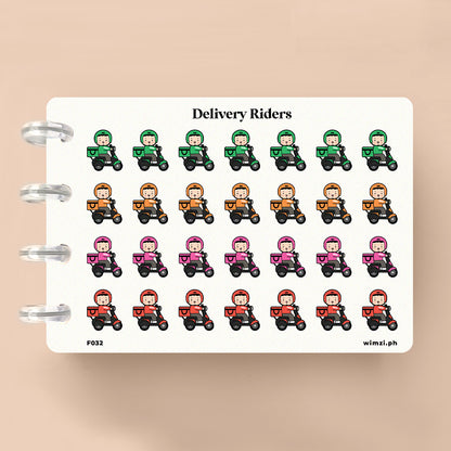 Delivery Riders Planner Stickers