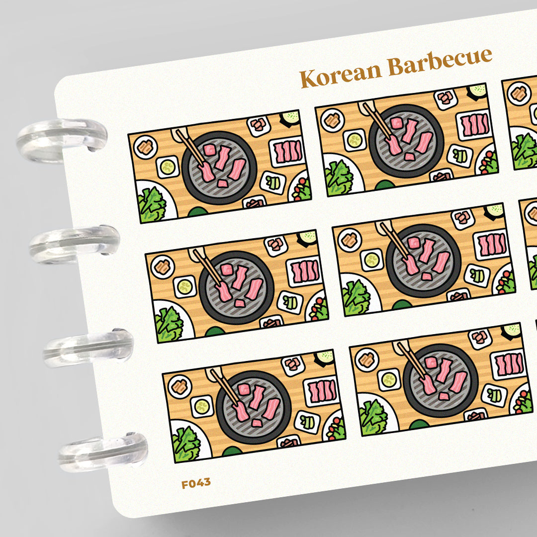 Korean Barbecue Planner Stickers