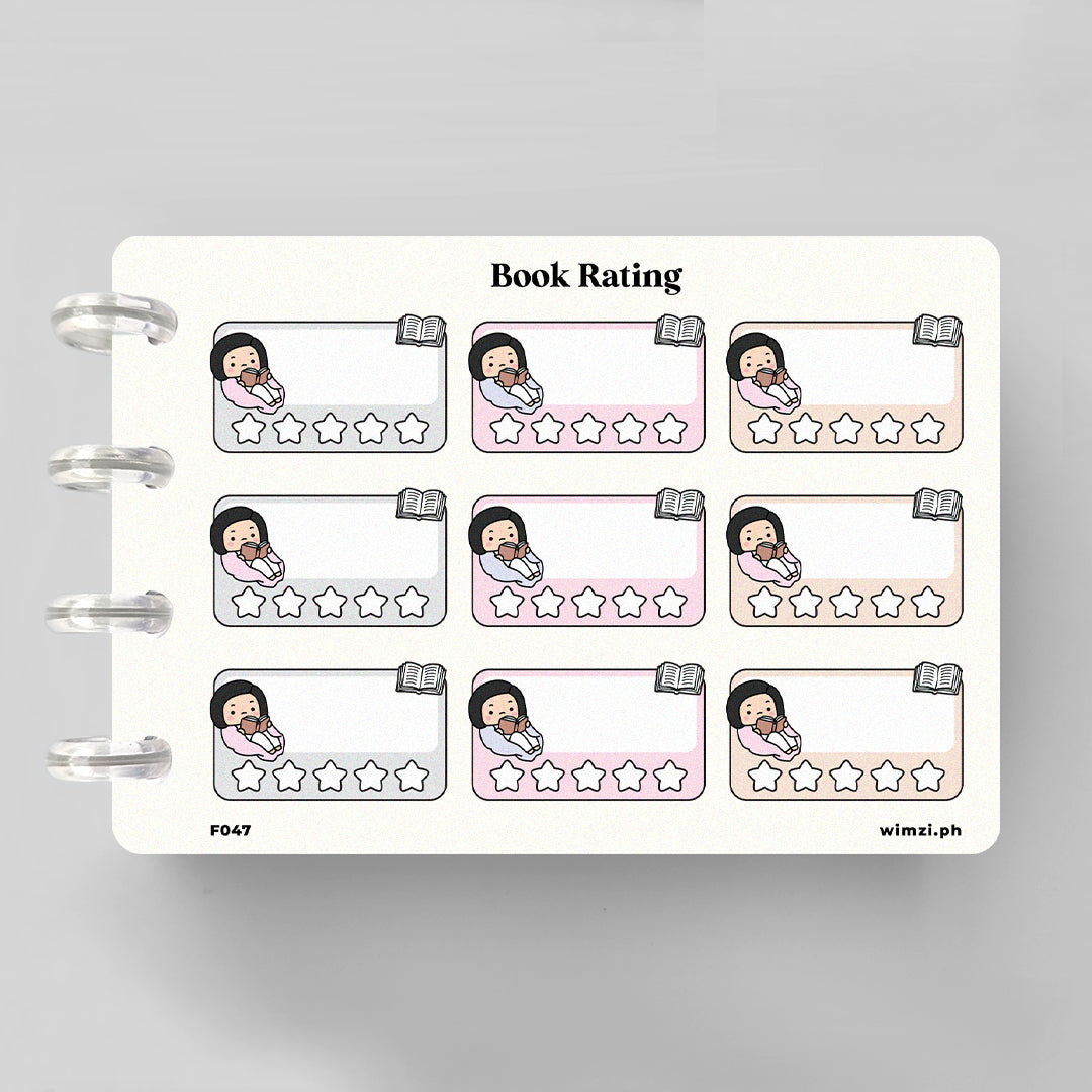 Book Rating Planner Stickers